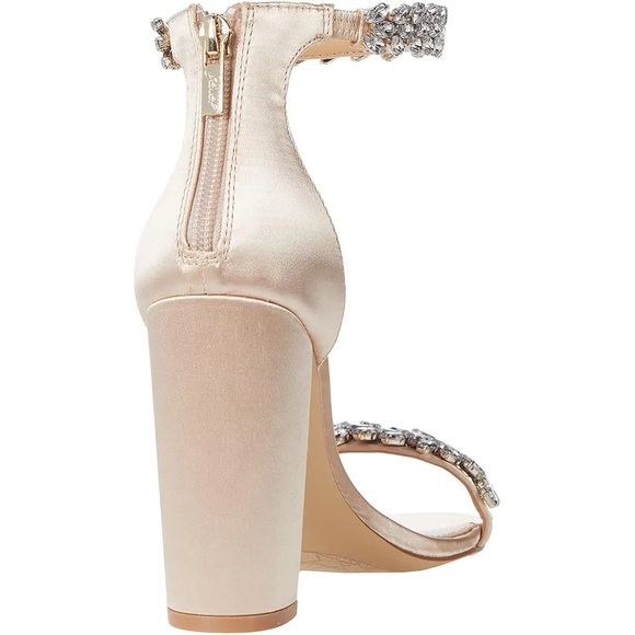 🖤🖤 Jewel Badgley Mischka Women's Mayra Block Heel Evening Sandals Size 11US - Picture 4 of 6